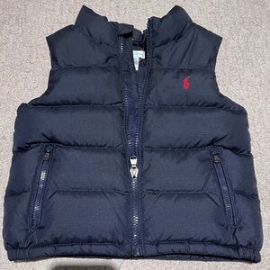RL Baby navy puffer vest sz 24 mo